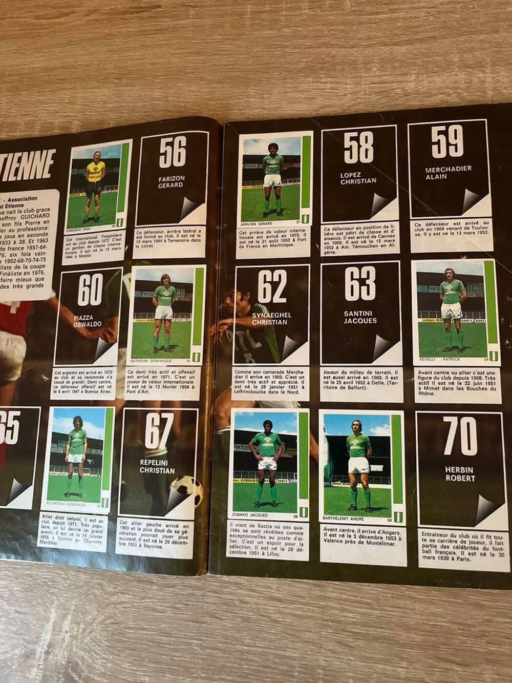 Album autocollants football "&nbsp; L&eacute;on Glowacki&nbsp;" football 1978 
