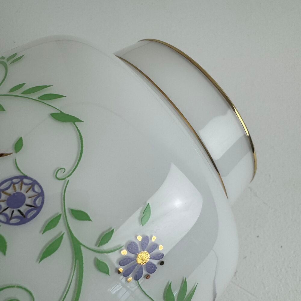 ANCIENNE GRANDE SUSPENSION EN OPALINE 1970 VINTAGE Décoration