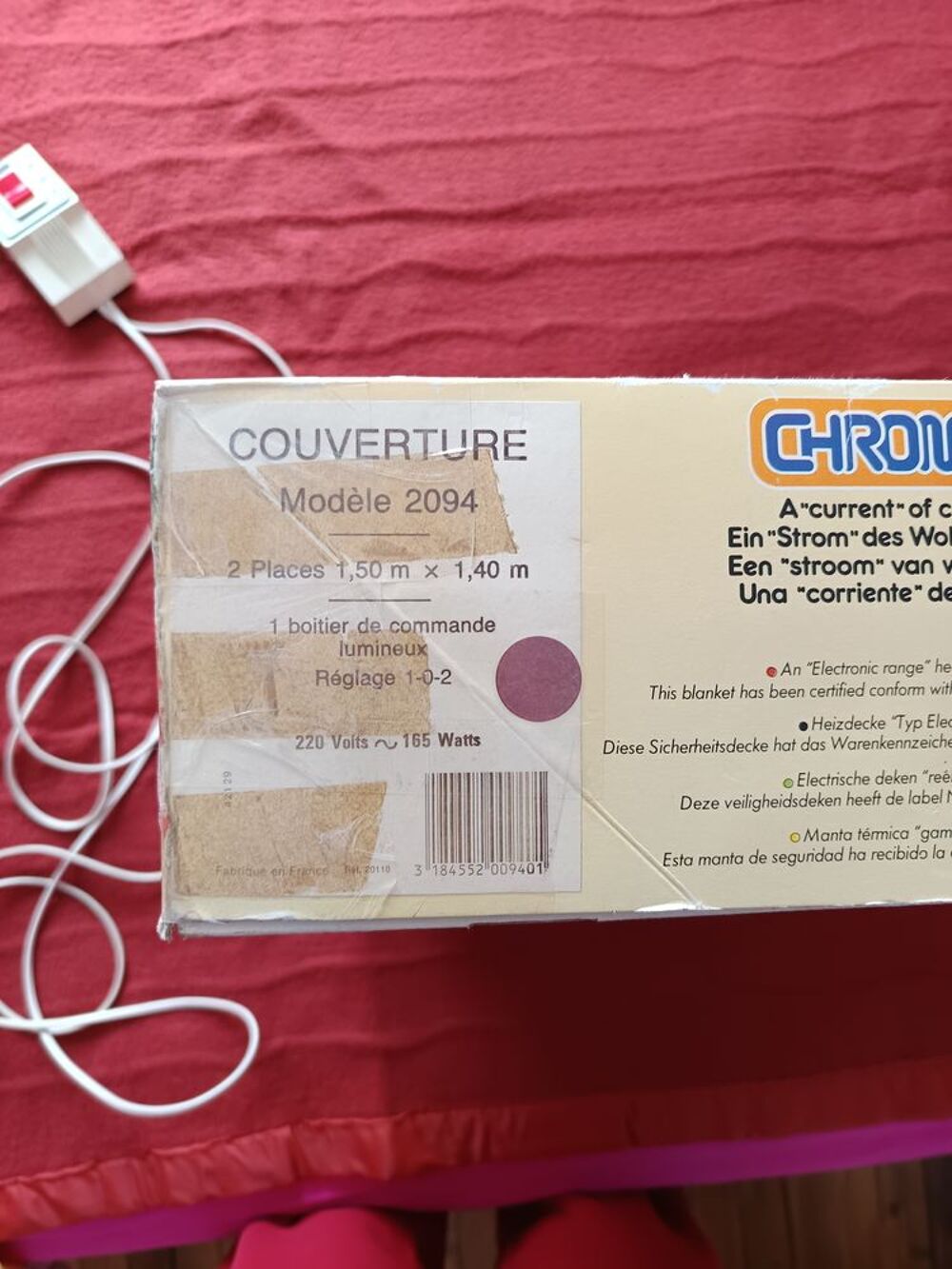 couverture chauffante CHROMEX Electroménager