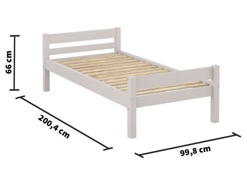 Lit 1 place 90x190 cm + matelas ? bon tat 150 Brest (29)