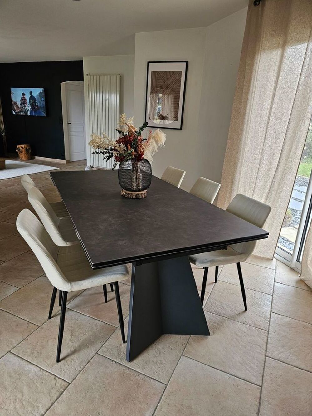 Chaises tissus beige Meubles