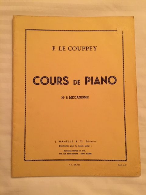 Recueil Cours de PIANO F. LE COUPPEY N°8 Mécanisme 5 Saulx-les-Chartreux (91)