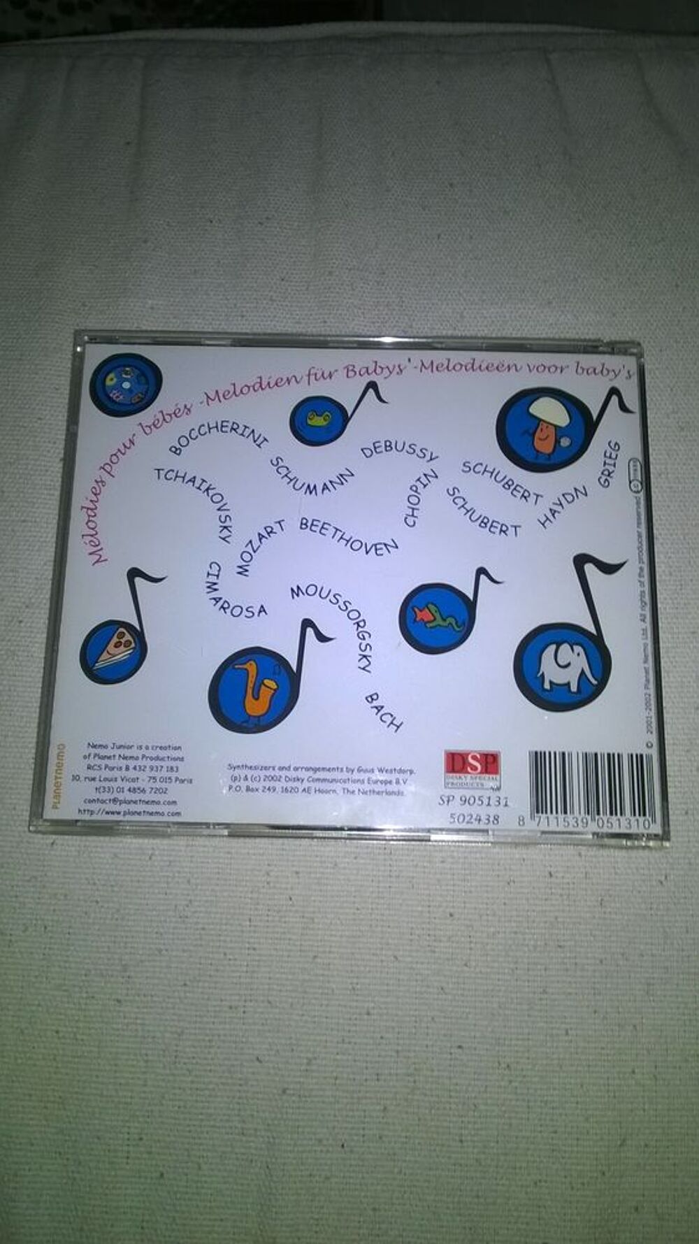 CD Melodies pour Bebes
2002
Excellent etat
Les grands com CD et vinyles