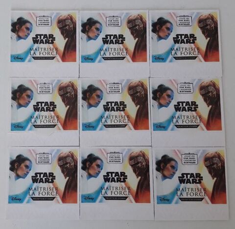 STAR WARS 9 pochettes matriser la force LECLERC  4 Metz (57)