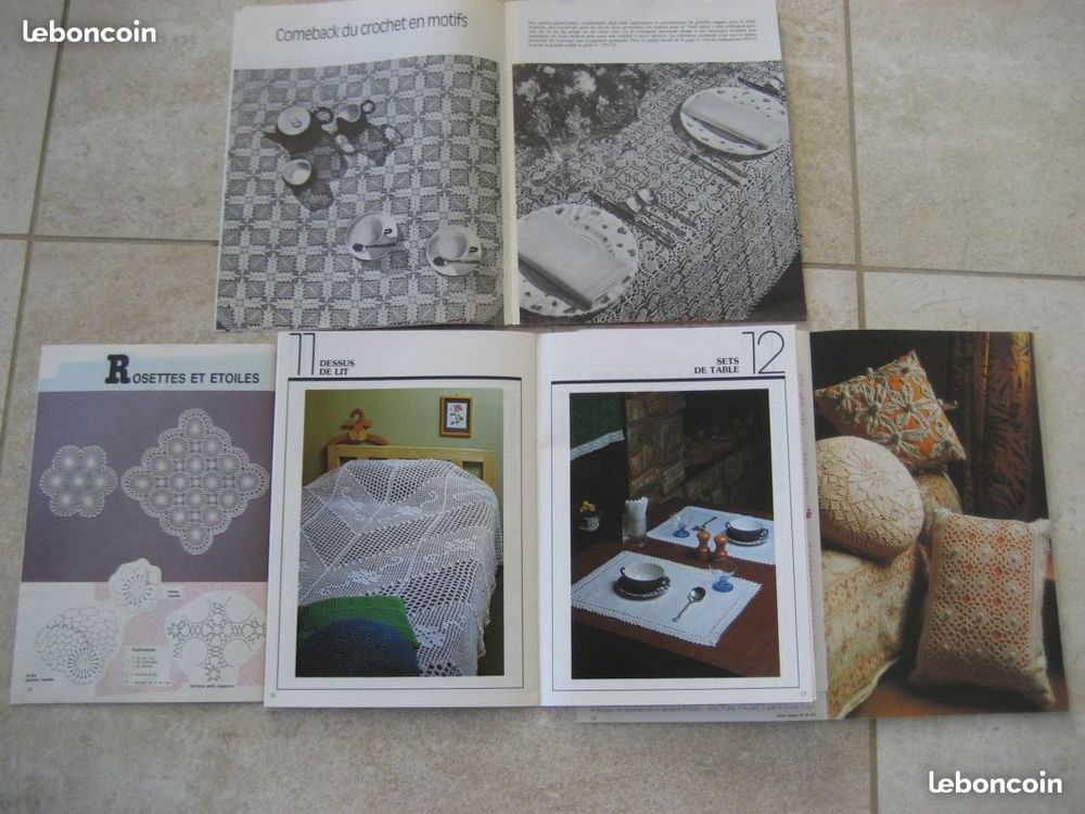 Diverses revues de crochet d'art Livres et BD