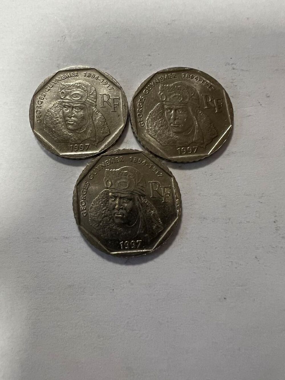 2 Francs Georges Guynemer 1997. 
