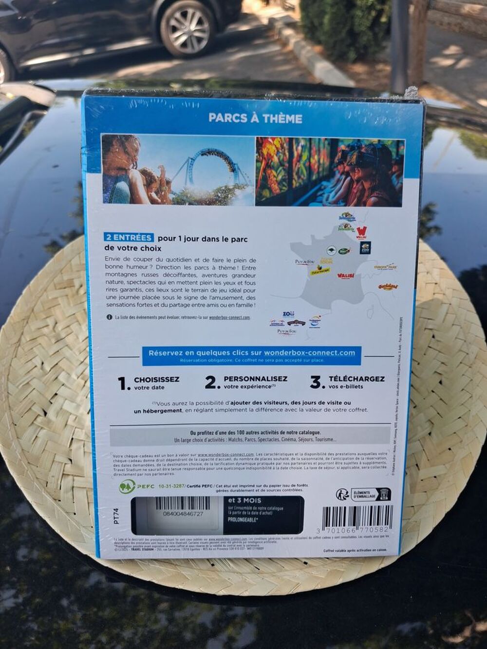 Wonderbox Parcs &agrave; Th&egrave;me ? 2 entr&eacute;es ? Neuf sous blister Billetterie