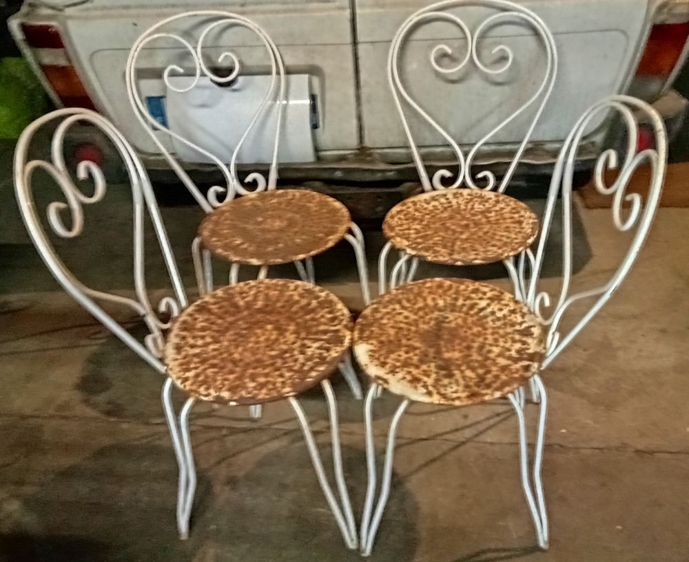 Salon de jardin fer forg&eacute; Jardin
