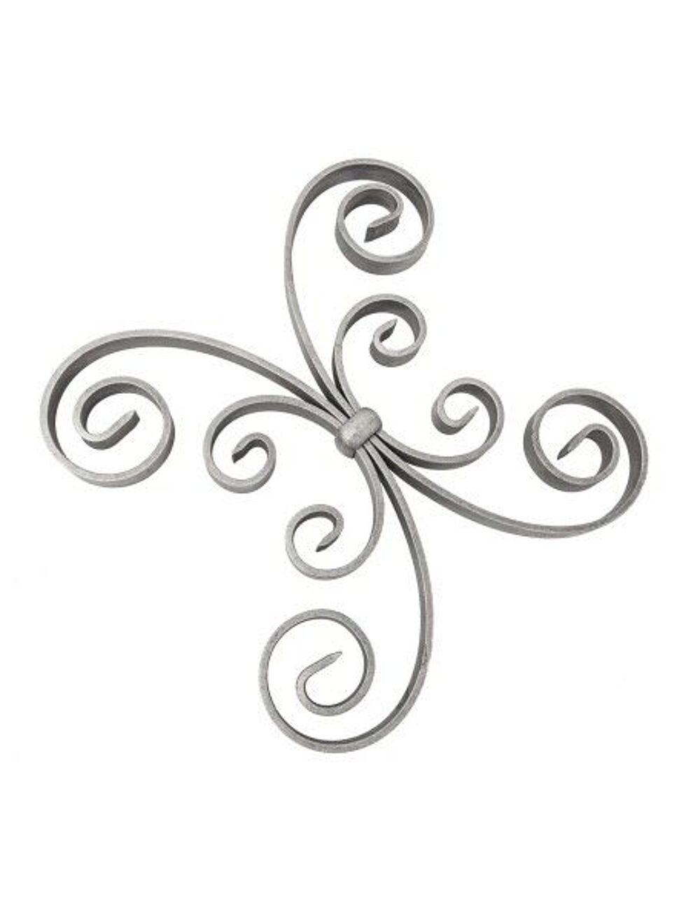  D&eacute;cor fer forg&eacute; volute papillon 250x250 mm en plat de 16x4 Bricolage