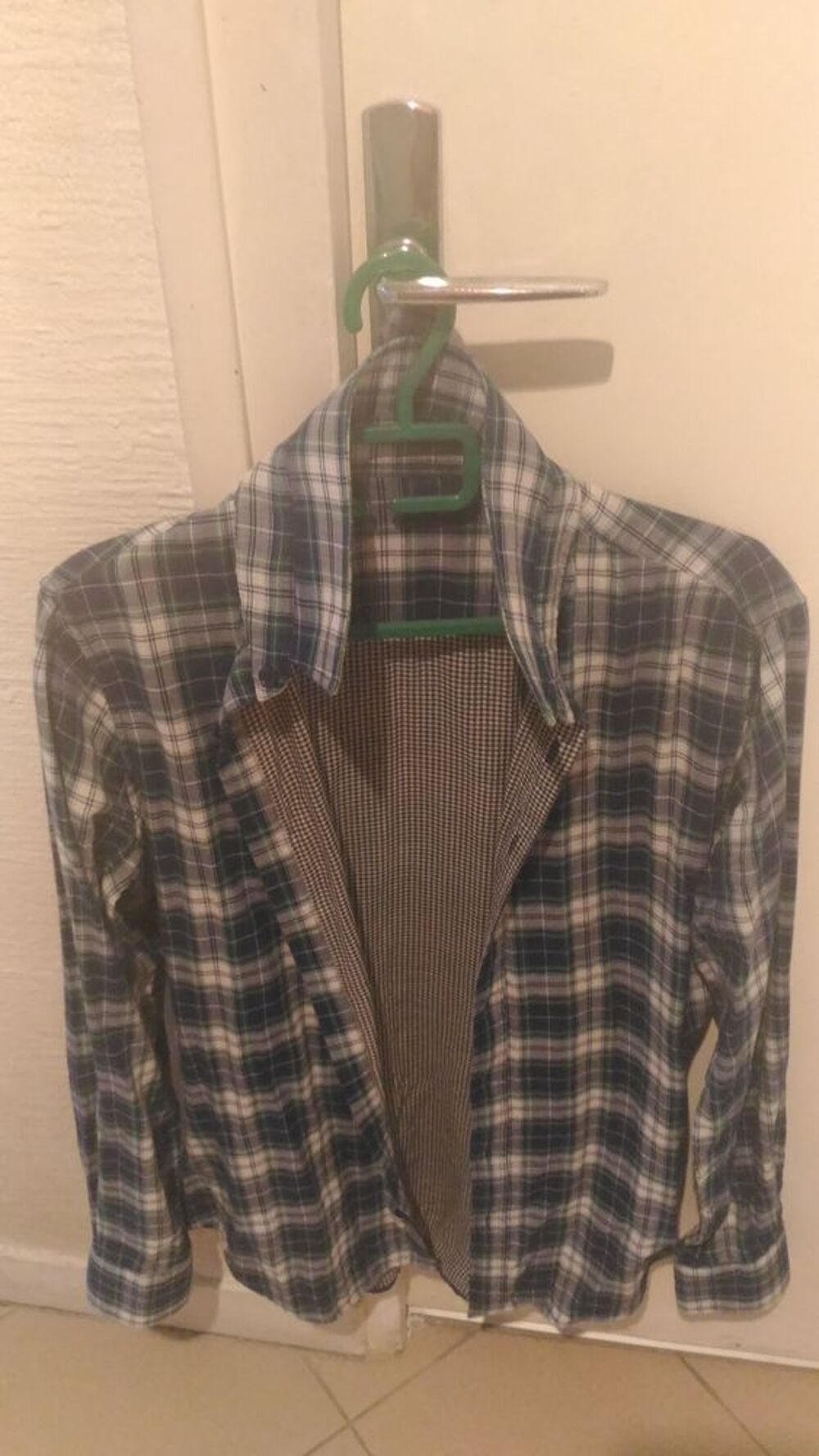 Chemises &agrave; carreaux sur-mesure Atelier NA taille M Vêtements