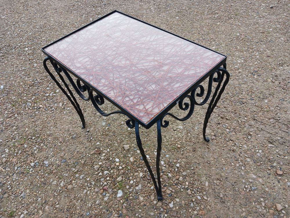 petite table fer forg&eacute; Meubles