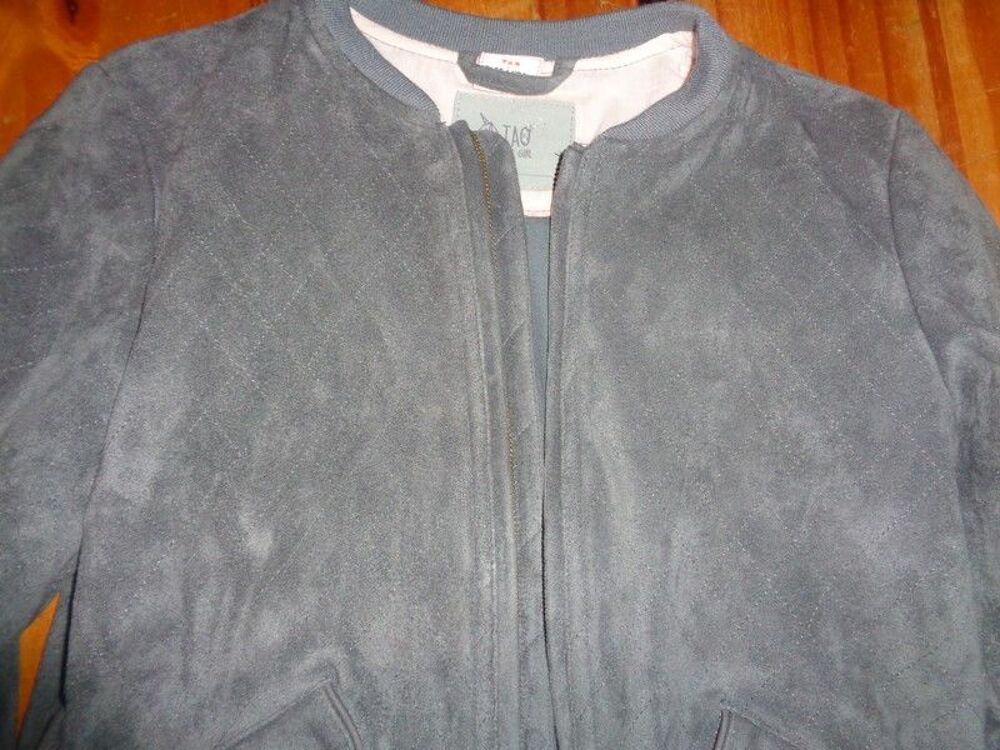 Veste suedine grise Tape a l oeil,neuve,10 ans &agrave; 8 euros Vêtements enfants