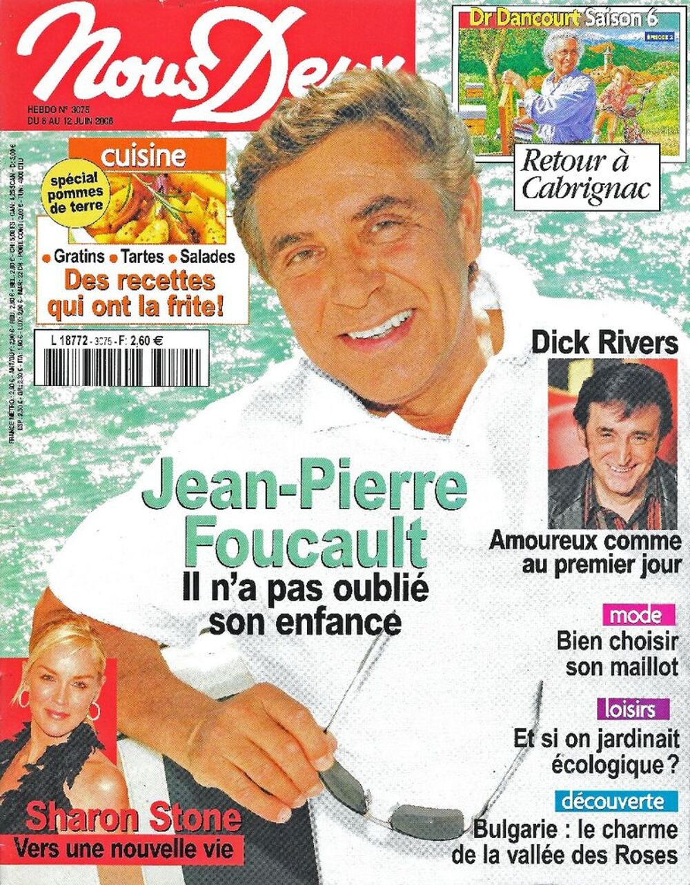 NOUS DEUX Magazine n&deg;3075 2006 Jean-Pierre FOUCAULT Livres et BD