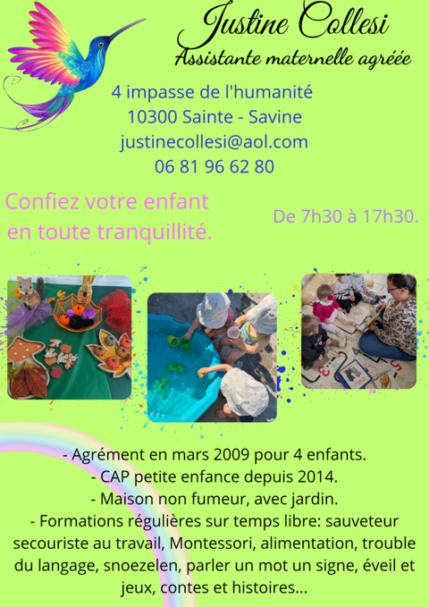 Assistante maternelle agréée 0 10300 Sainte-savine