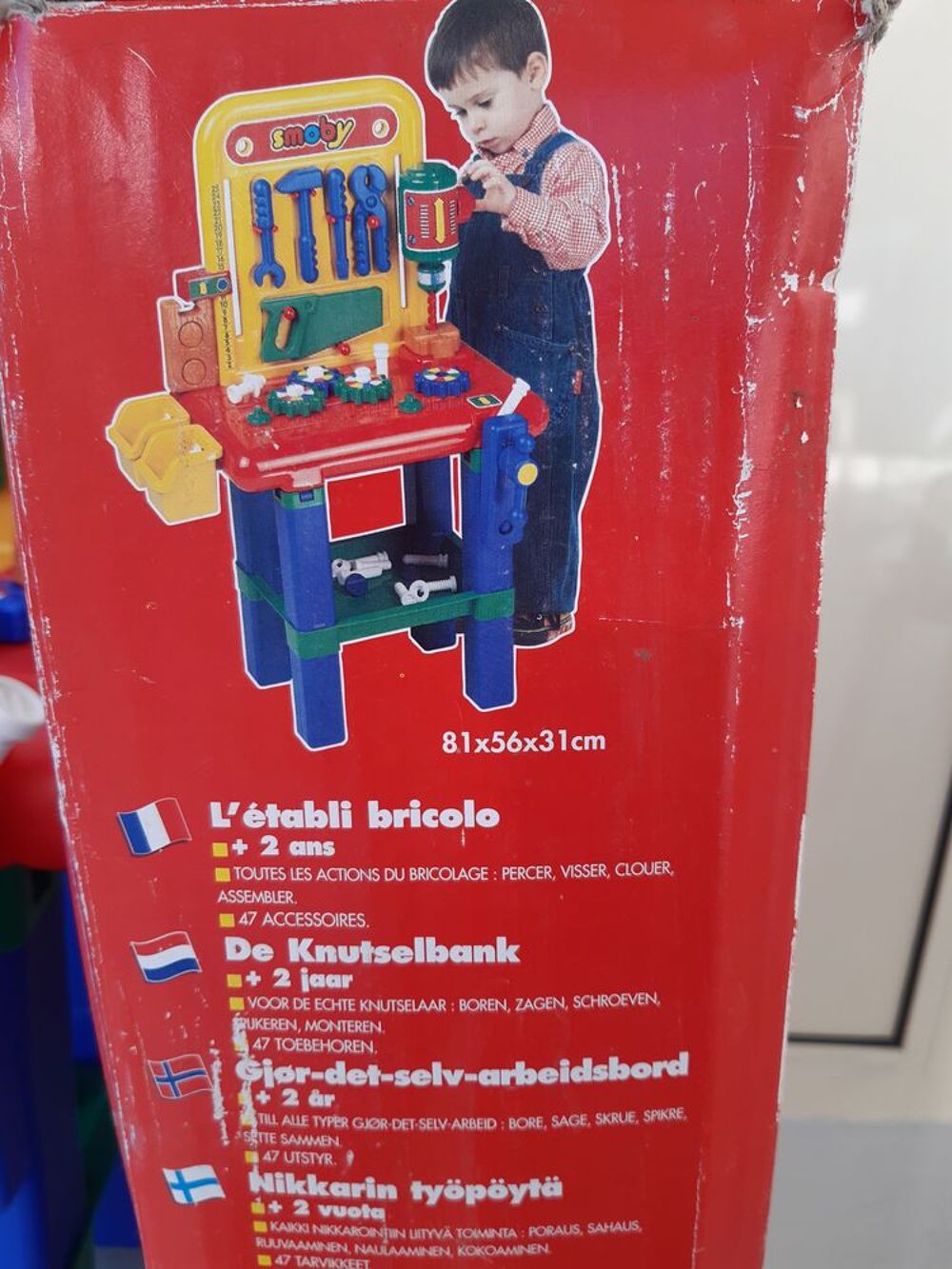 Etabli Bricolo SMOBY d&egrave;s 2 ans. Jeux / jouets