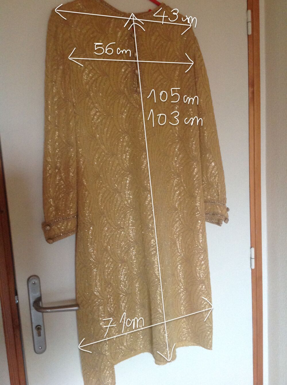 ROBE GRANDE TAILLE DOR&Eacute;E BROD&Eacute;E Envoi Possible
Vêtements