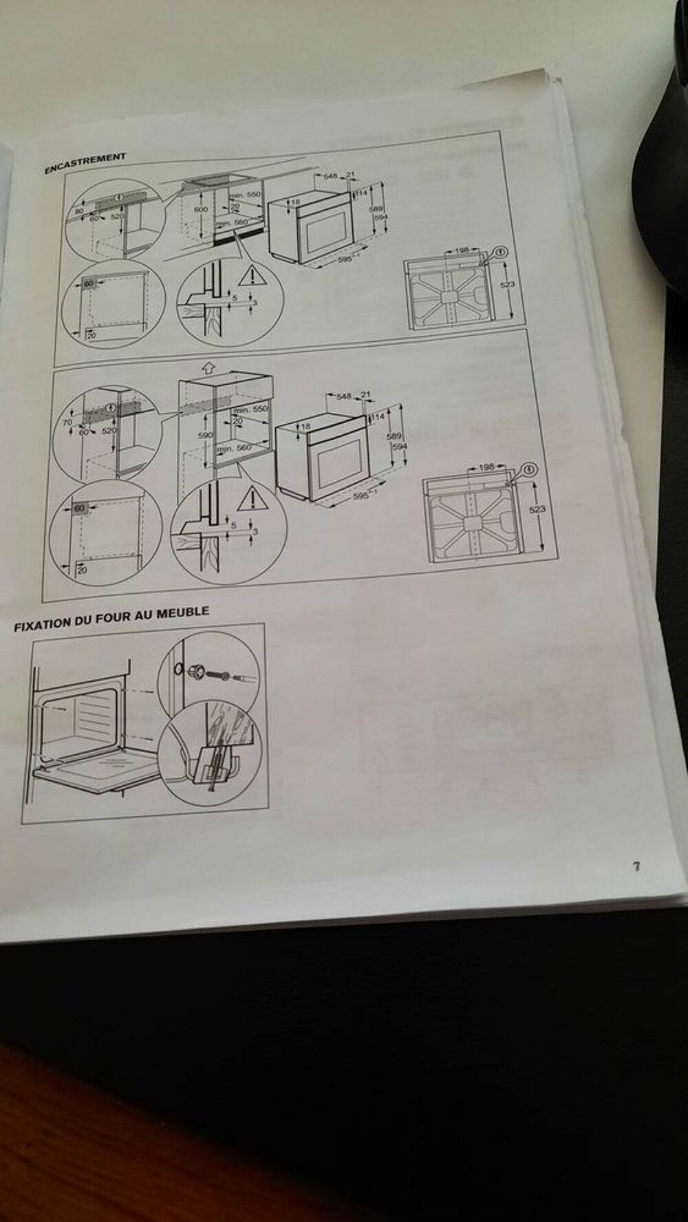 FOUR ENCASTRABLE FAURE A+ Electroménager
