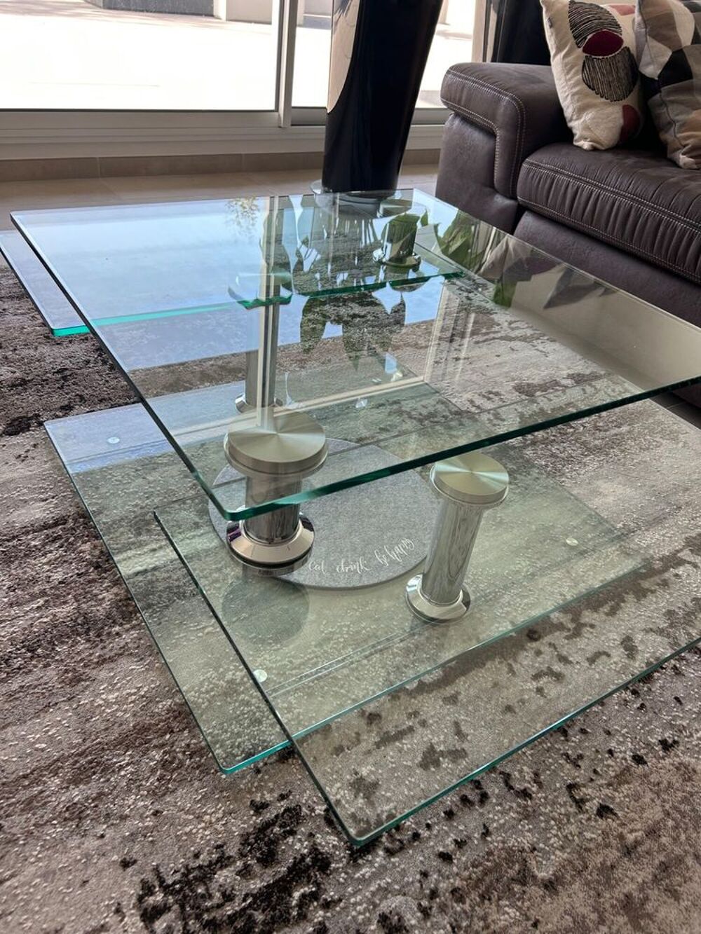 table de salon en verre Meubles