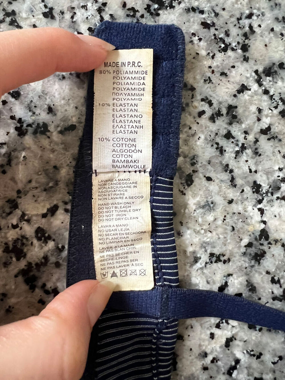 Soutien-Gorge Ray&eacute; Bleu et Blanc ? Taille 90B ? Neuf Vêtements