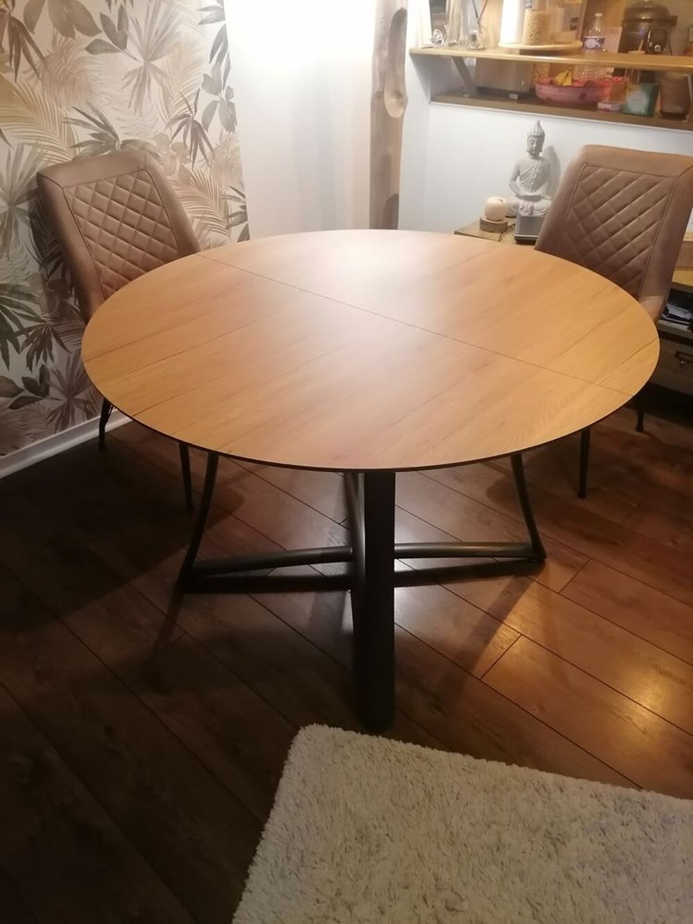 Table ronde une rallonge Meubles