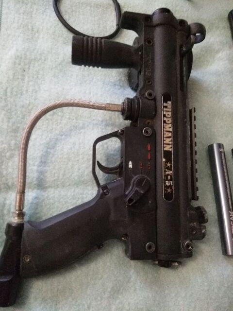 Lanceur Paintball Tippmann A5 customis + 2 bouteilles  250 Luzarches (95)