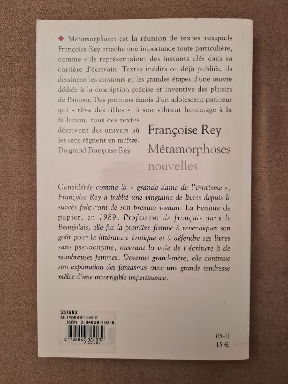 M&eacute;tamorphoses Nouvelles Livres et BD