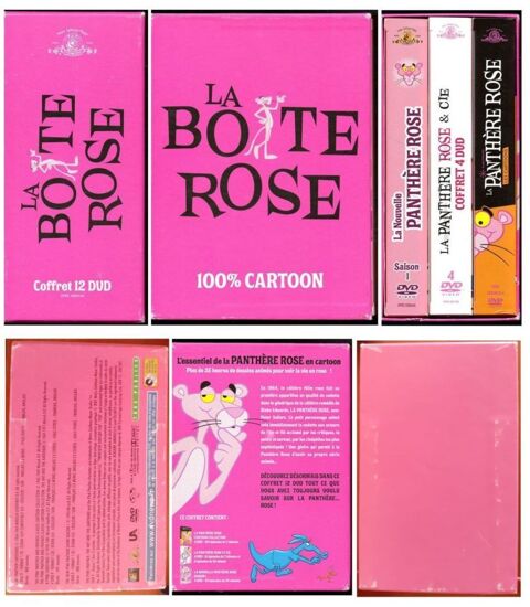Coffret 12 DVD - La Bote Rose 100% Cartoon Pink Panther 30 Cabestany (66)