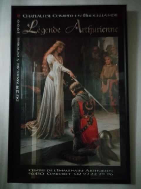 Affiche 1999 Légende Arthurienne Vintage 30 Limoges (87)