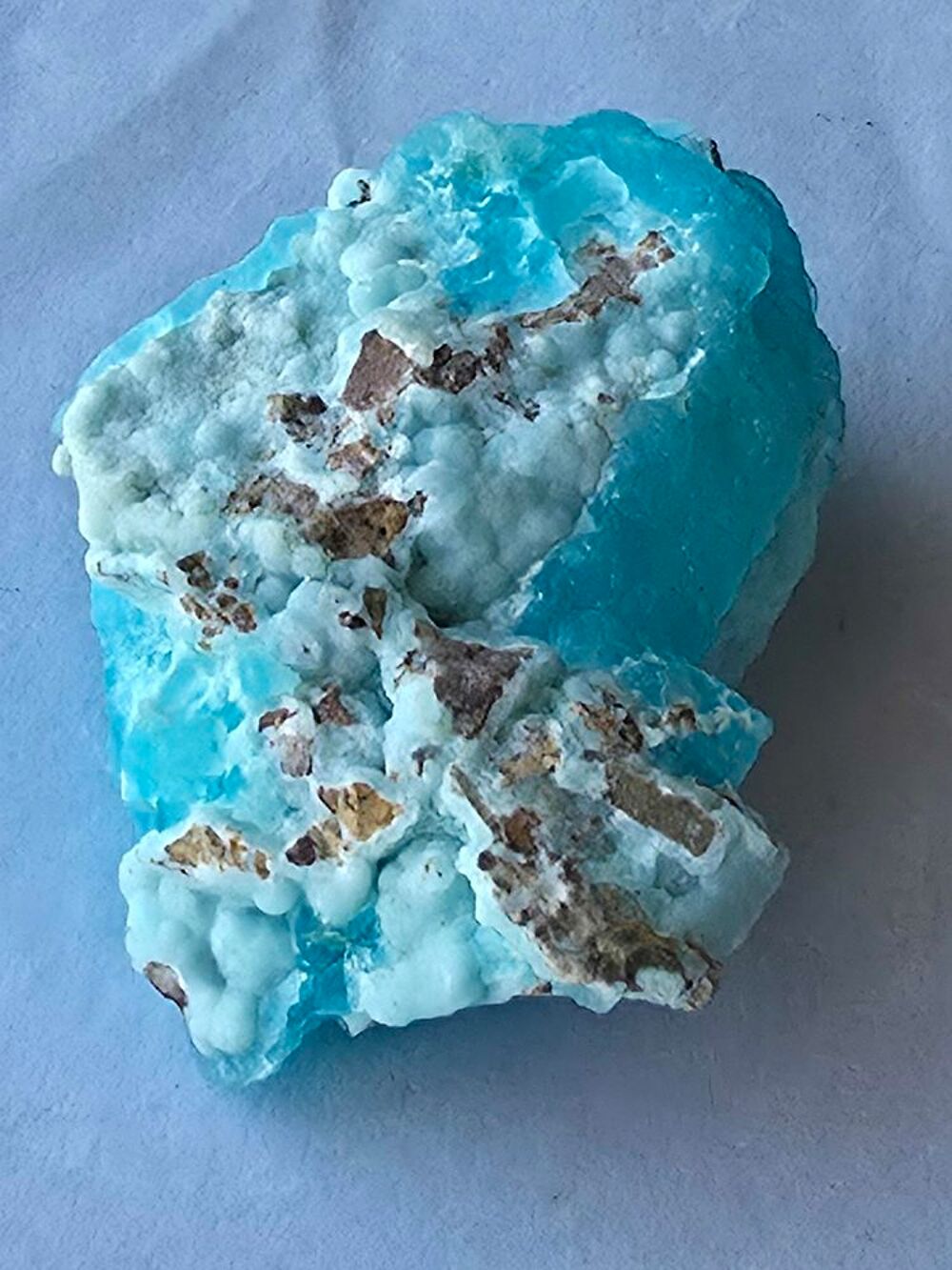 Cristal d'H&eacute;mimorphite Turquoise Brut-Pierre Naturelle 