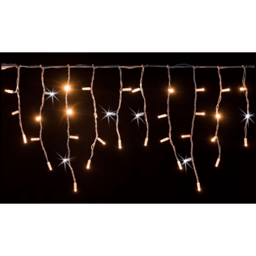 guirlande led rideau 3m blanc chaud fixe raccordabl Décoration