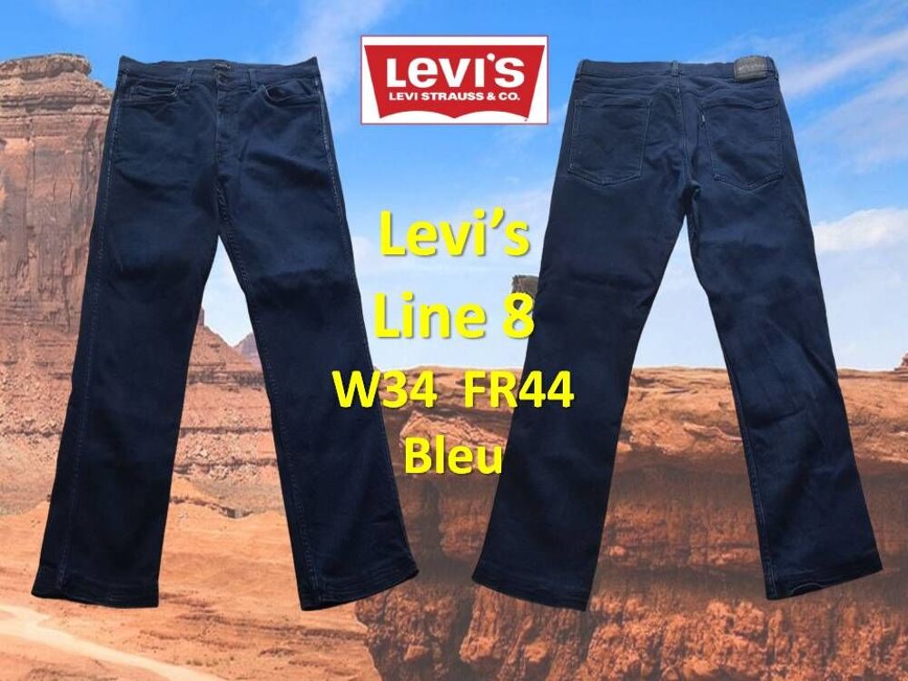Jeans Levi's homme Line 8 Bleu taille W36 FR46 stretch Vêtements