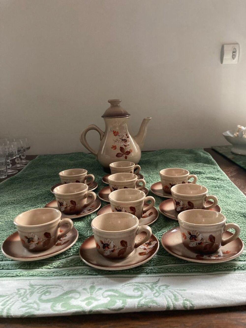 Service &agrave; caf&eacute; en c&eacute;ramique Décoration