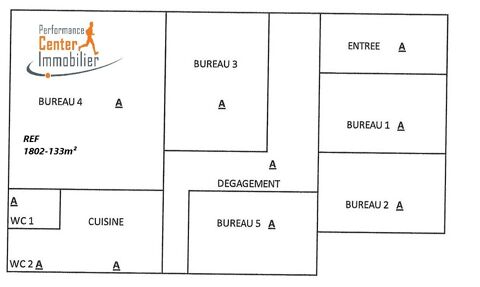 BELFORT, PERFORMANCE CENTER IMMOBILIER PROPOSE EN LOCATION  LOCAL OU BUREAU DE 130M&sup2; + 3 PARKINGS - RDC ACCES PMR 1440 90000 Belfort