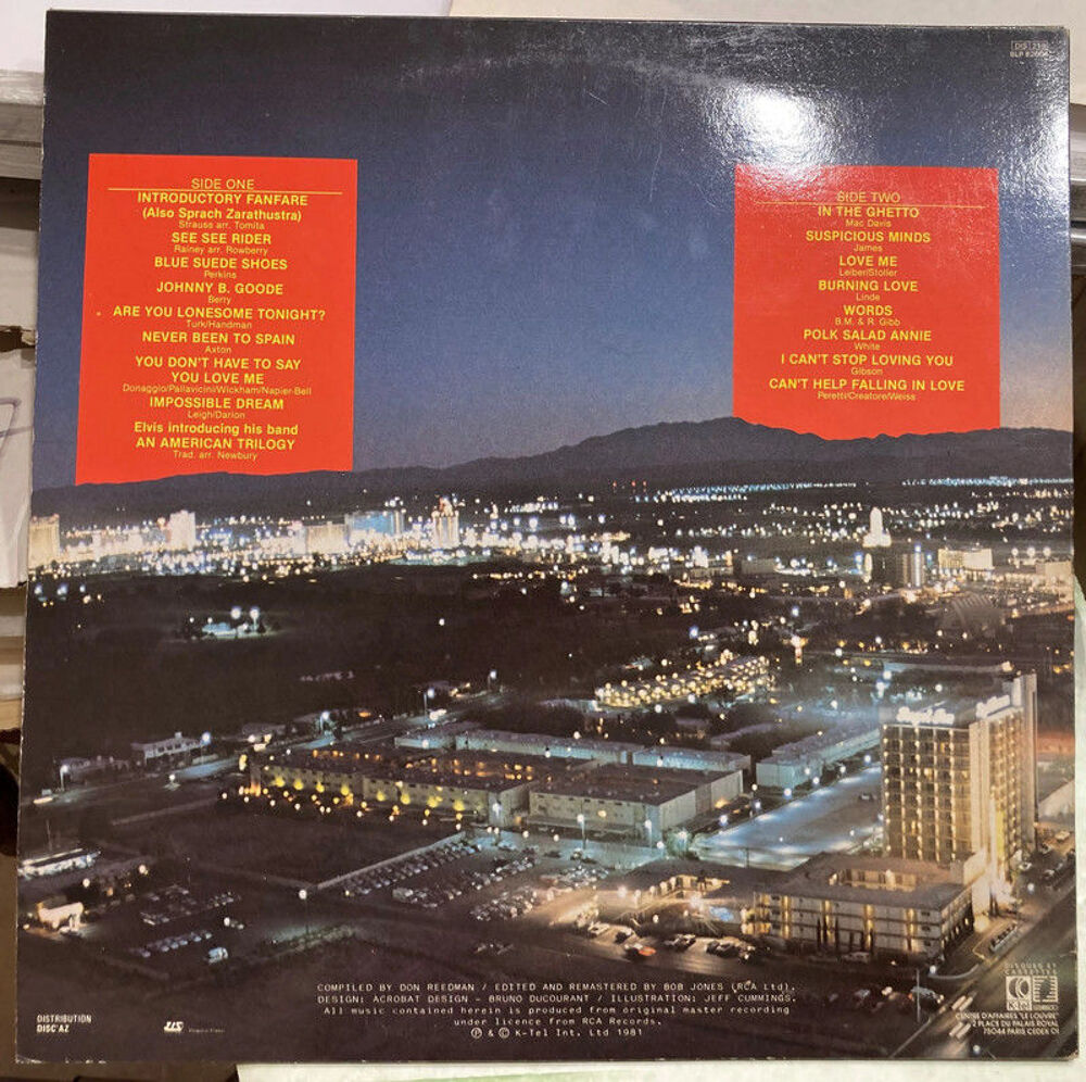 Live Elvis Presley CD et vinyles