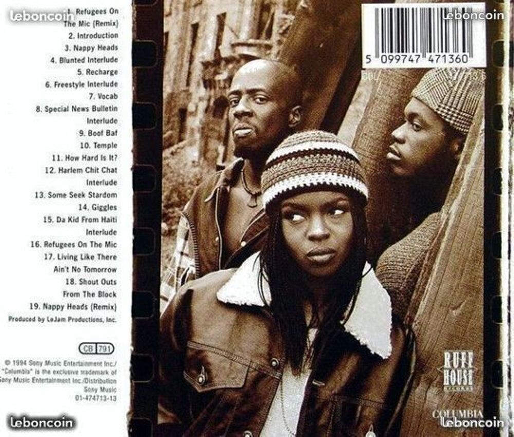 cd Fugees Blunted On Reality CD et vinyles