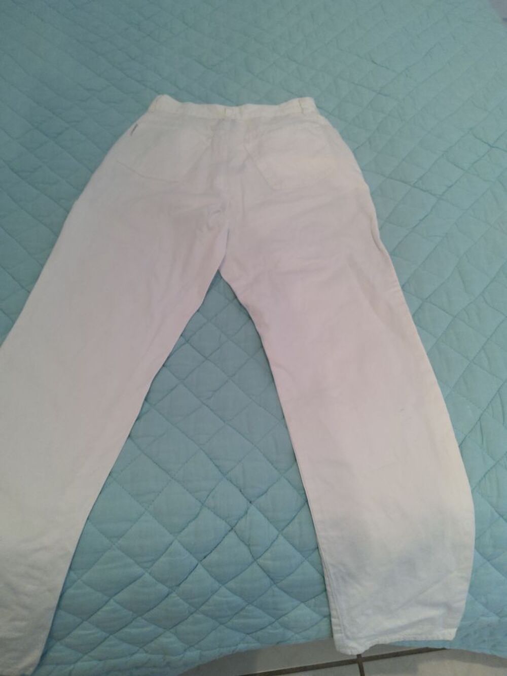 PANTALON blanc - femme - "FASSIANOS" - taille 38 
Vêtements