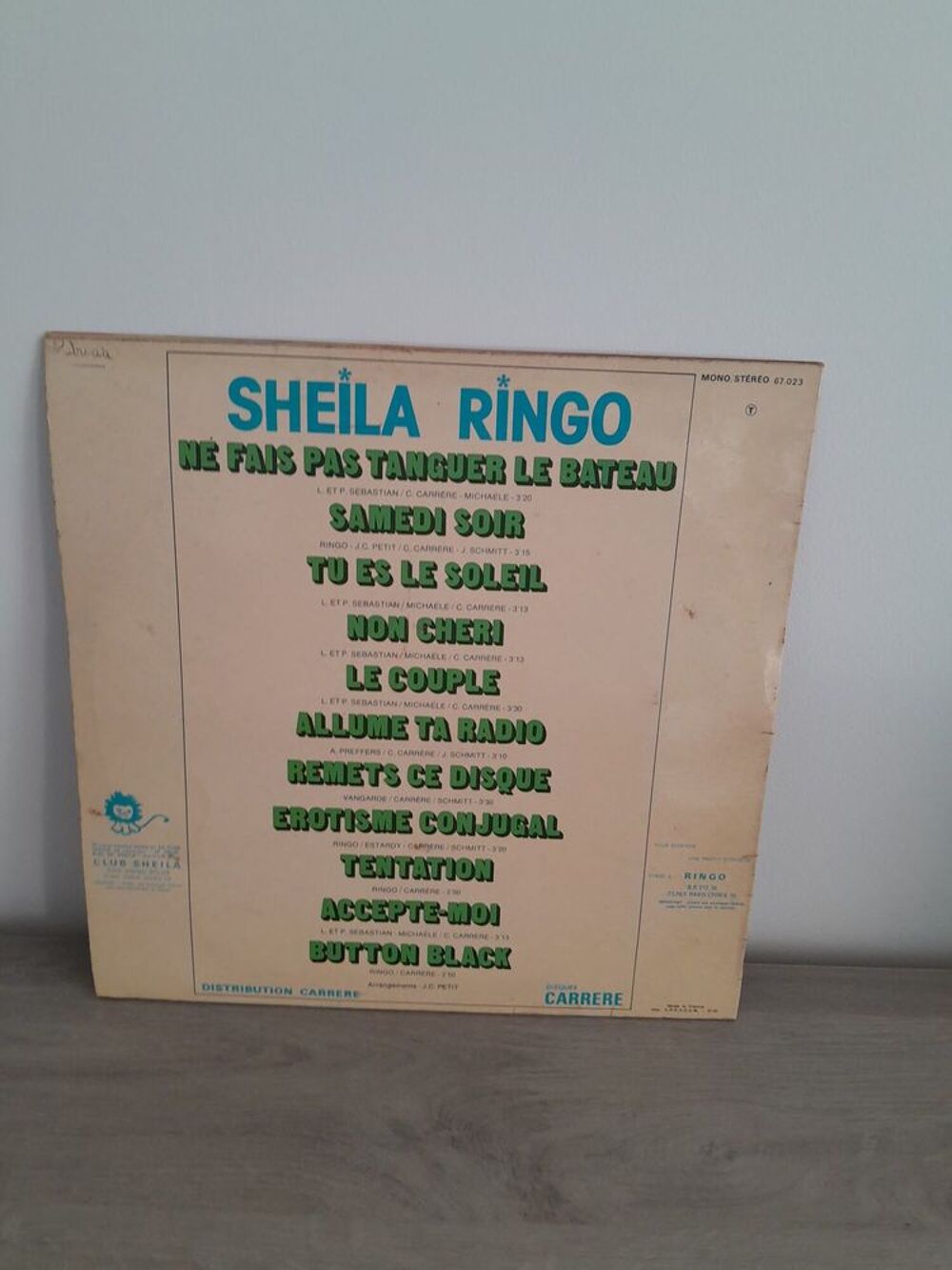 SHEILA ET RINGO VINYLE 33 TOURS TEL / 0627473514 CD et vinyles