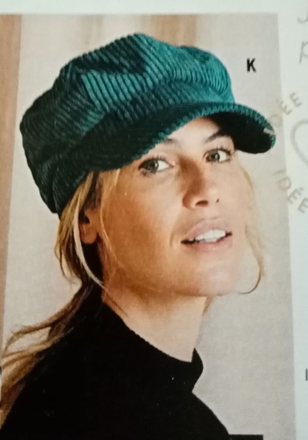 Casquette velours Vêtements