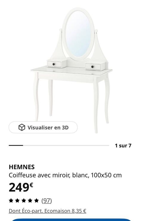 Jolie coiffeuse blanche Chelles (77)