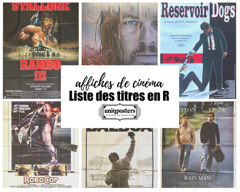 Affiches originales de cin&eacute;ma : Films en R (partie 2) 