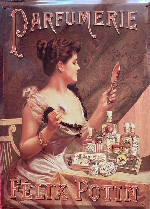 Style affiches  retro en tle mtal blanc 40 Toulon (83)