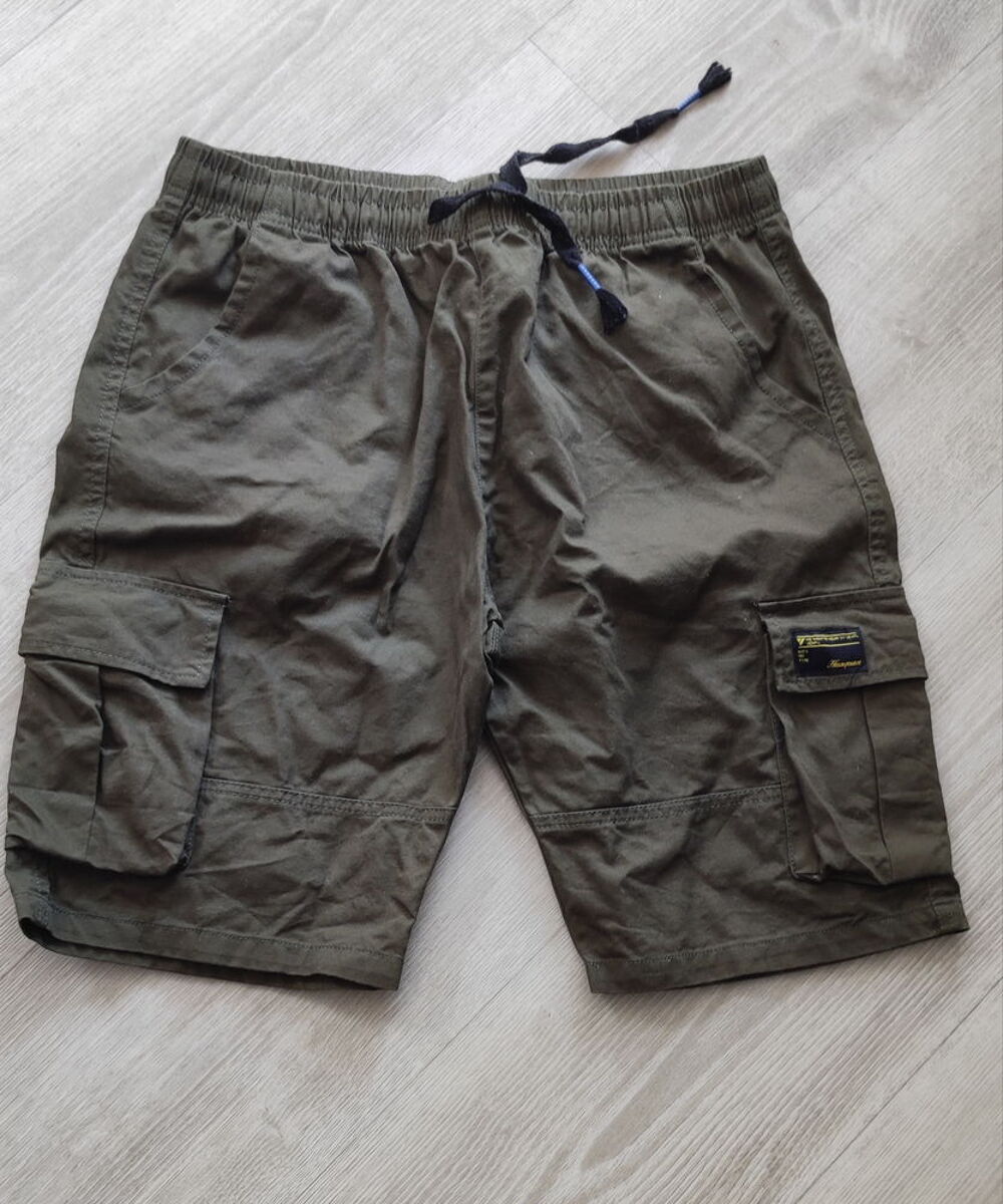 Short cargo vert 100% coton neuf XL Vtements