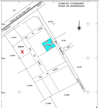  Terrain � vendre 348 m� Mrezga, tunisia