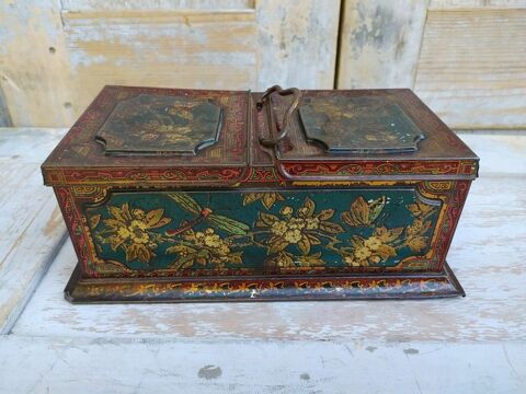 Ancienne Boite Biscuits T�le Publicitaire Huntley Palmers  45 Loches (37)