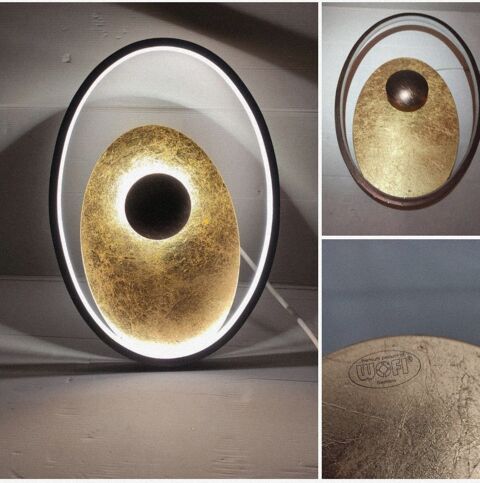Applique led satellite style Lo Select Hole mtal gold 60 Bthune (62)