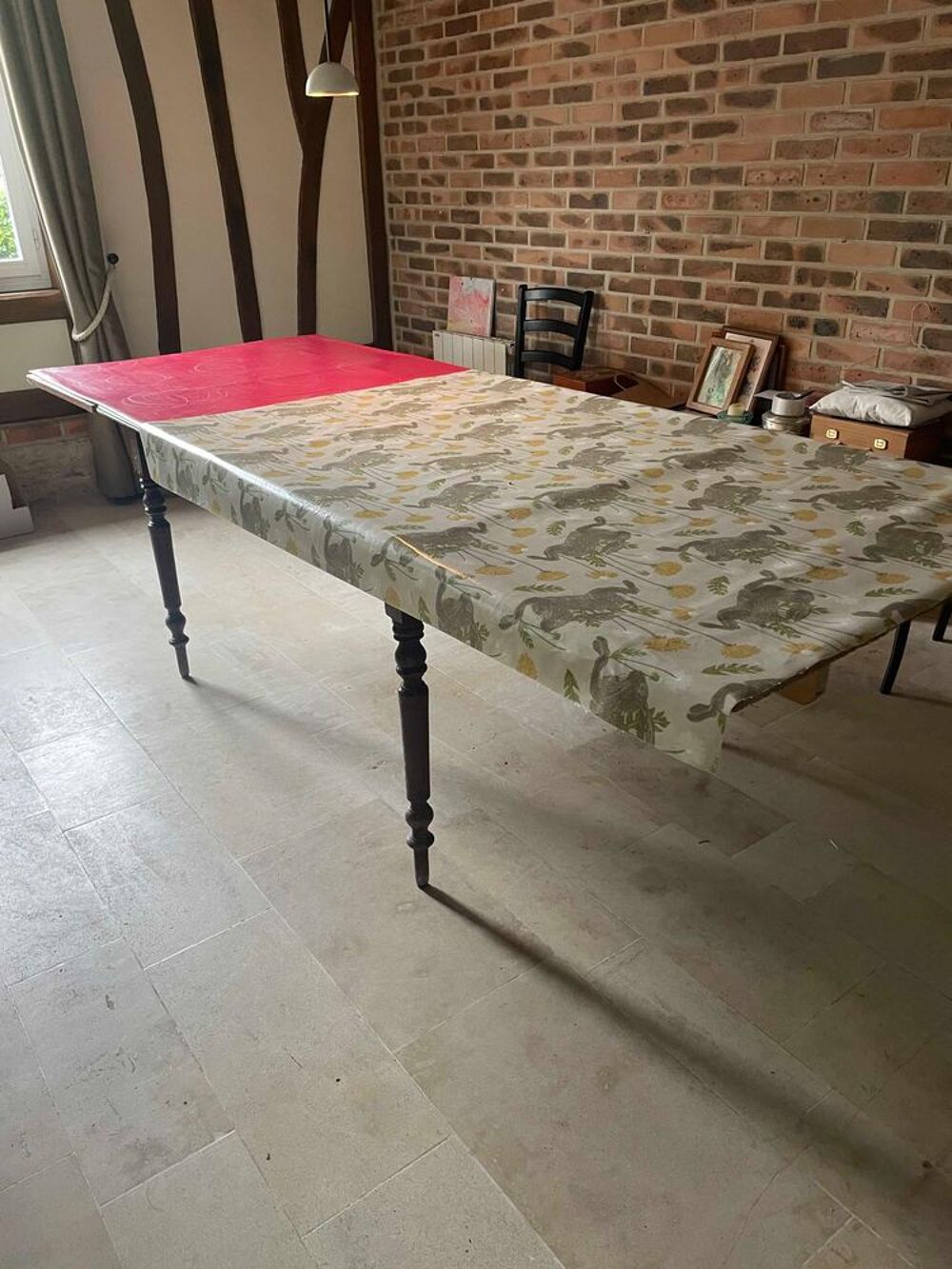 table a manger en ch&ecirc;ne avec rallonge Meubles