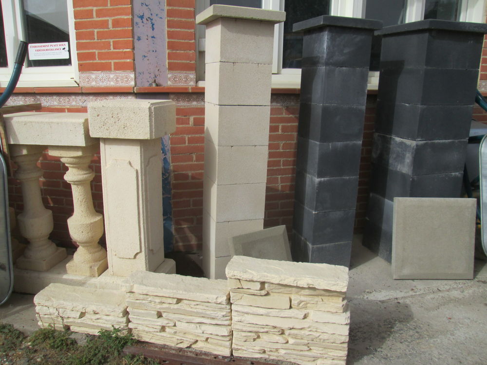 PRODUITS BETON- BOISSEAUX –DESSUS DE MUR- BORDURE-AMENAGEMENT JARDIN etc… Jardin