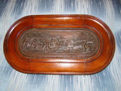 Tableau ancien bas-relief  en cuivre XIX�me 150 Gargenville (78)