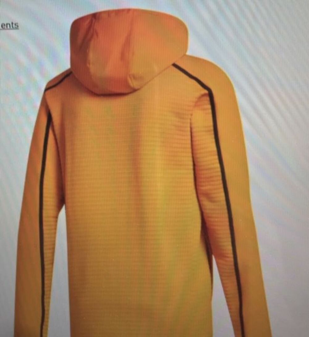VESTE A CAPUCHE ADIDAS HOMME COLD RDY TRAINING OCRE JAUNE Vêtements