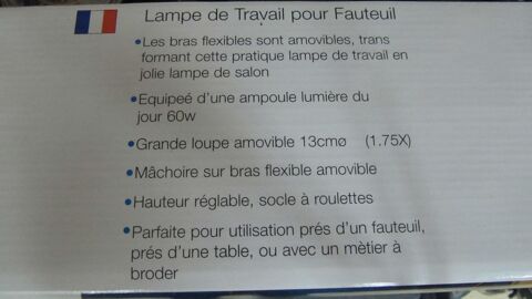 Lampadaire de travail NEUF avec loupe et porte carte 150 Thnes (74)